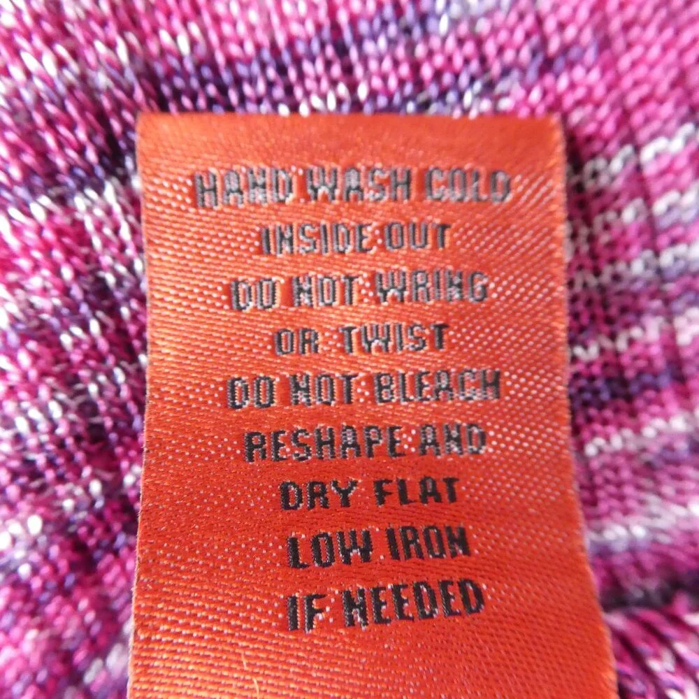 Missoni Target Pink Space Dye Knit Turtleneck Long Sleeve Stretchy M